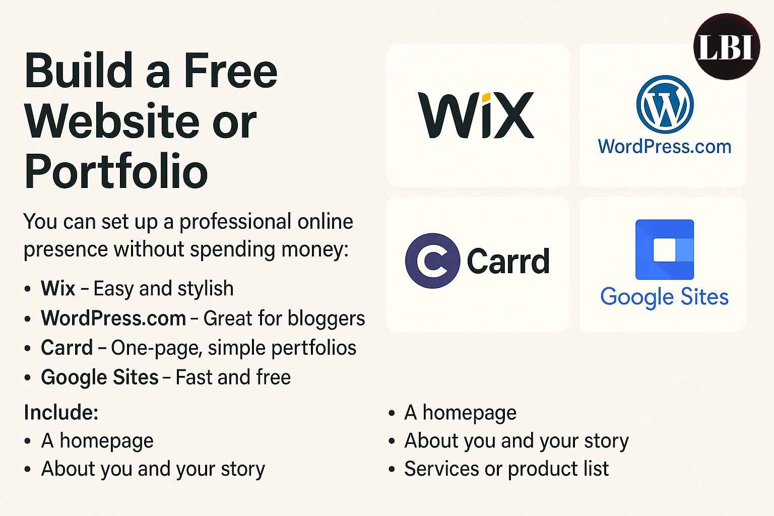 Build a Free Website or Portfolio