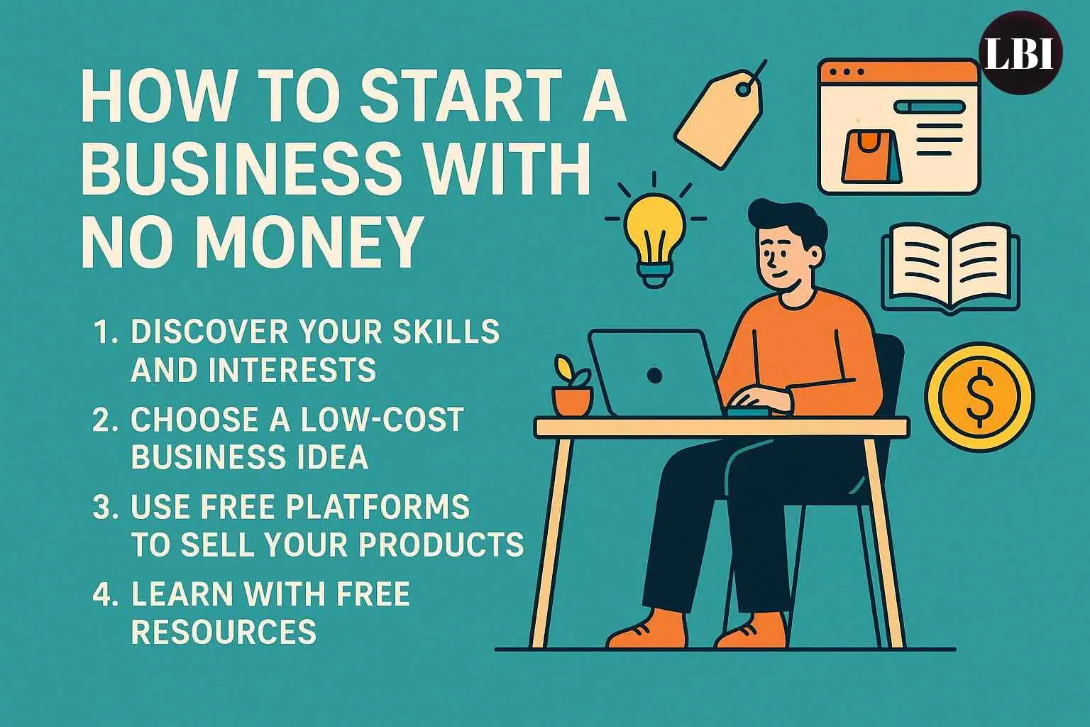 How to Start a Business with No Money: Easy Steps, Free Tools, and Resources