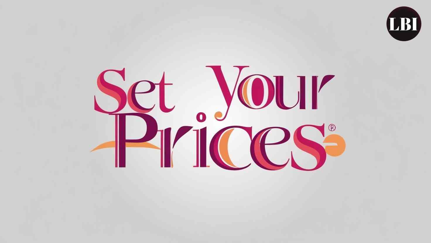 Set Your Prices