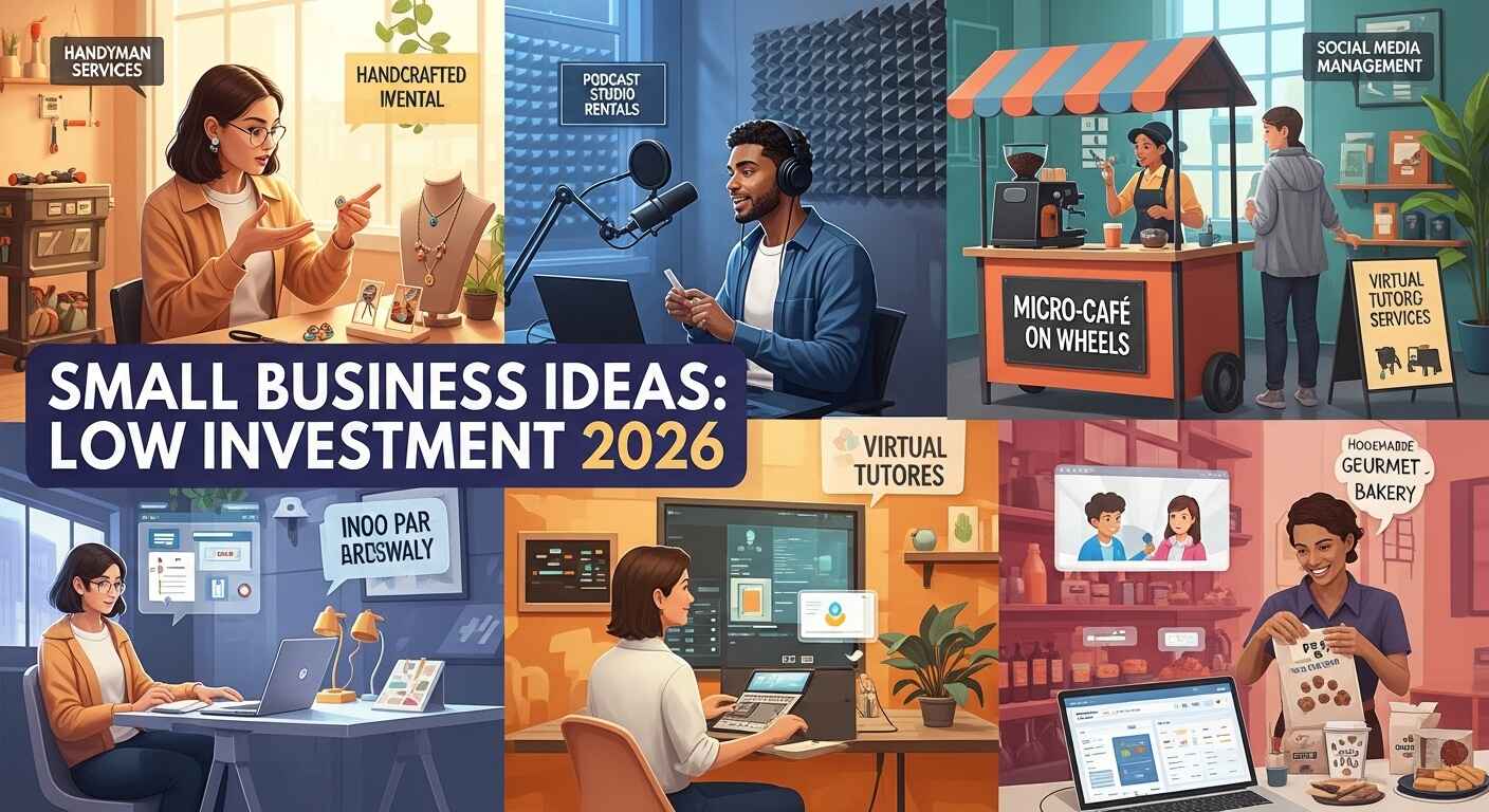 Small Business Ideas with Low Investment to Start in 2026